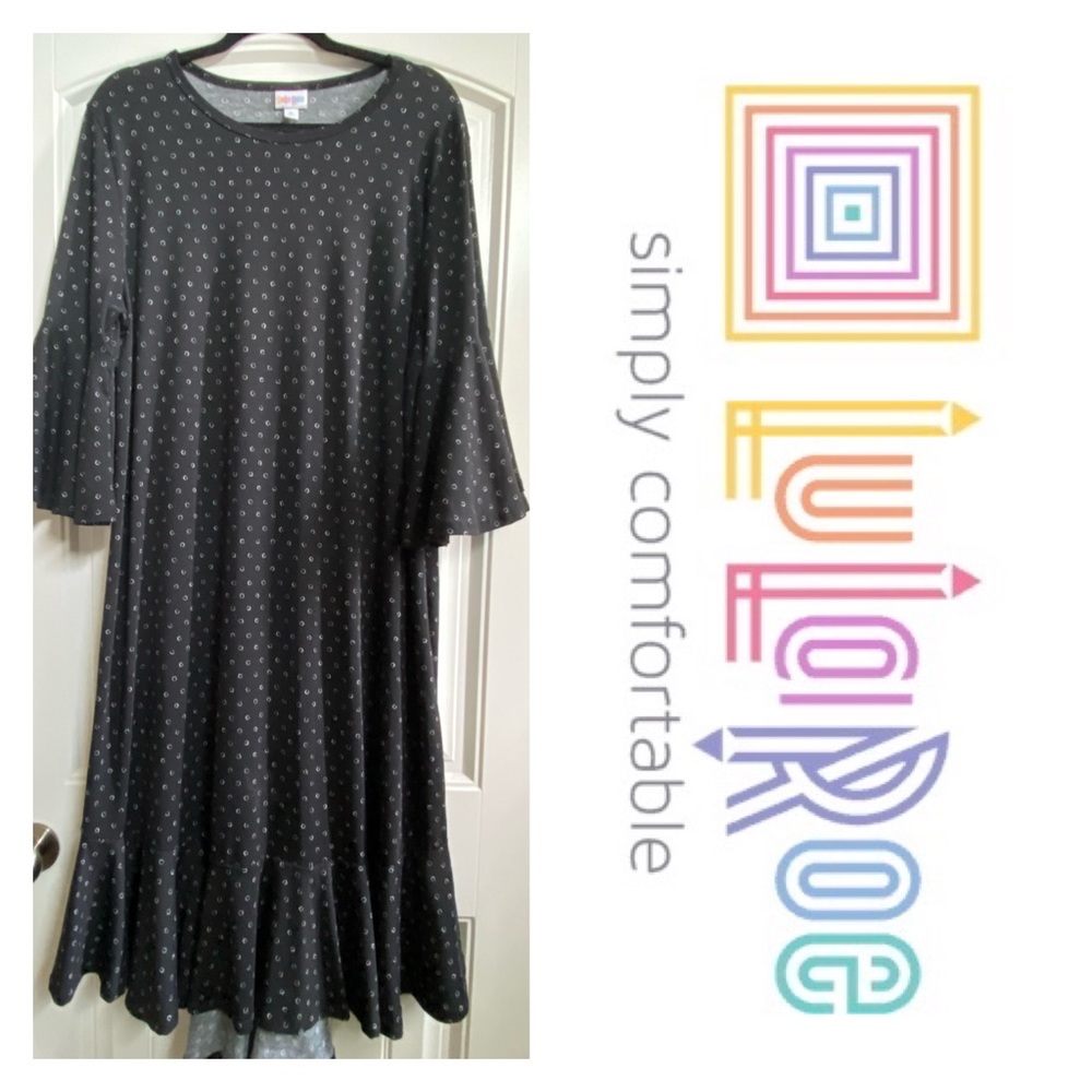 LuLaRoe Black & White Maurine Dress
